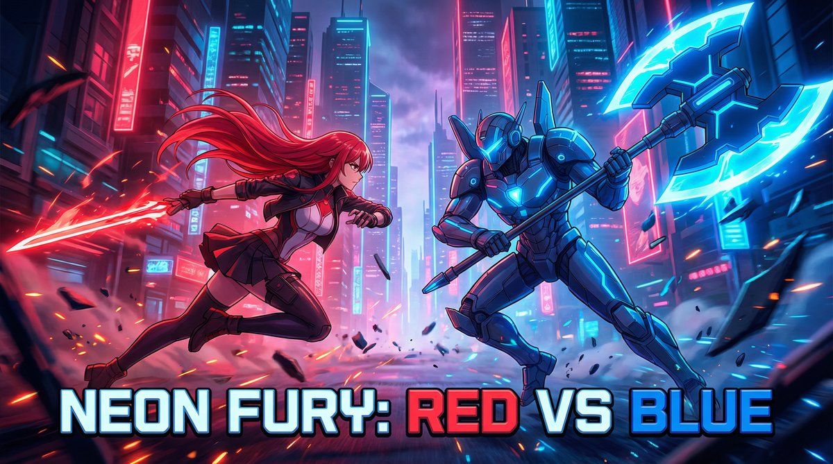 猎奇动漫美图-霓虹战士